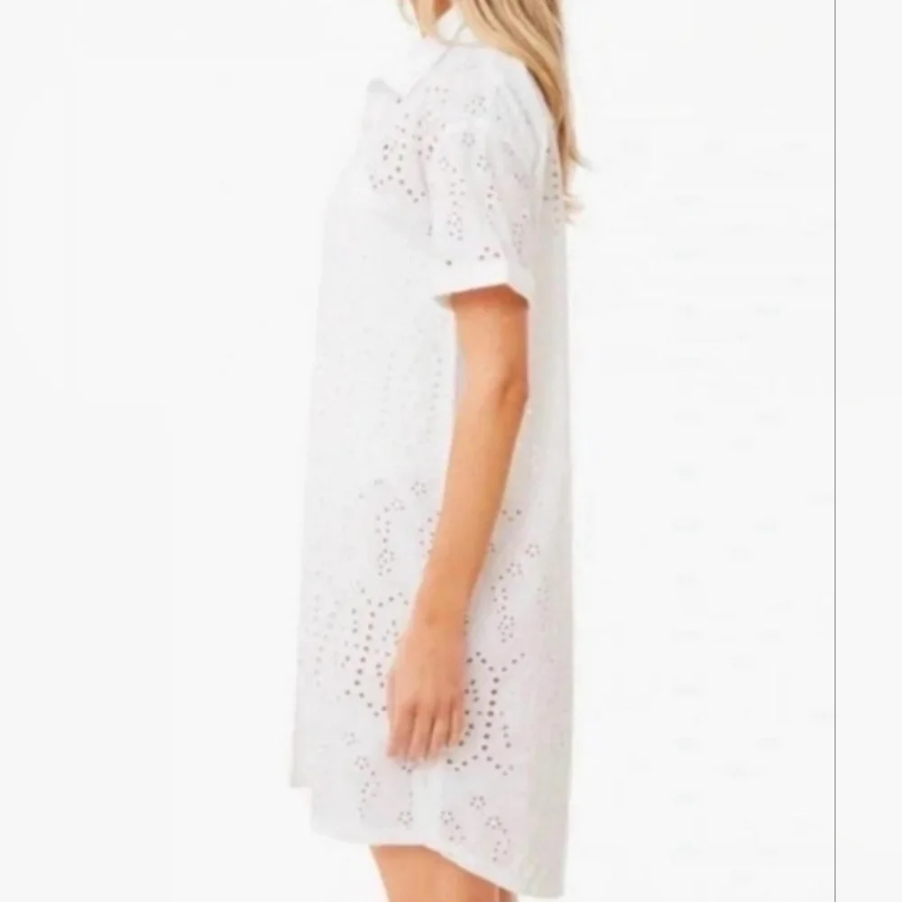 Tuckernuck Women’s Provincial Eyelet s/s button down dress/coverup size large - Picture 3 of 8